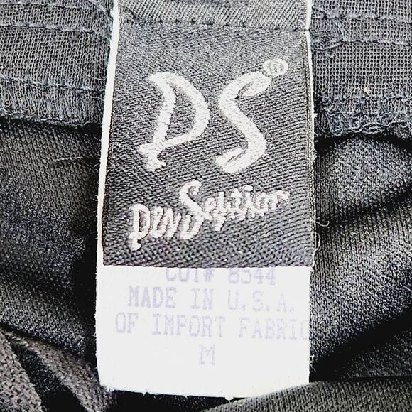 Vintage PS Per Seption black mini dress rhinestone size medium - Picture 7 of 8